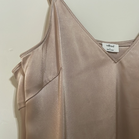 Satin Spaghetti Strap Top - Tan - Picture 5 of 5